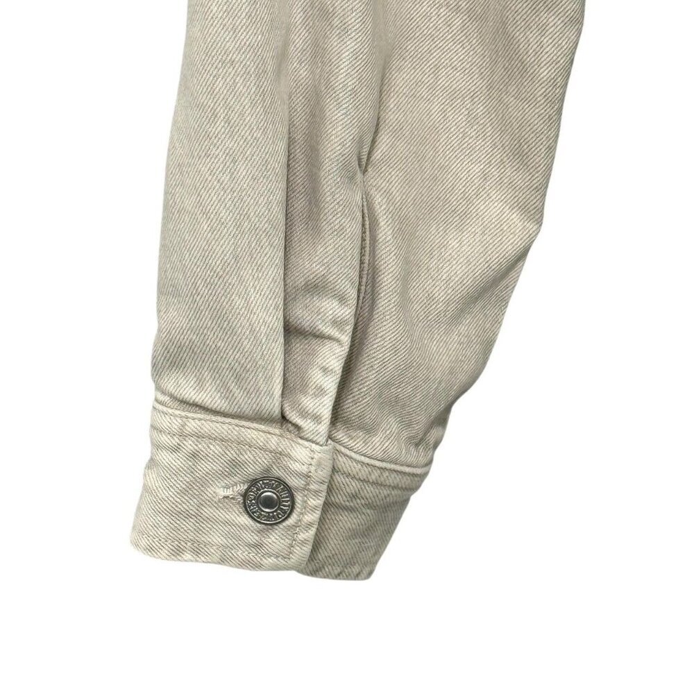 Citizens of Humanity Denim Jumpsuit Sandy Beige Button Down Long Sleeve Size S - Picture 7 of 14